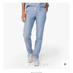 FIGS Yola™ Skinny Scrub Pants - Heather Indigo - Size Small